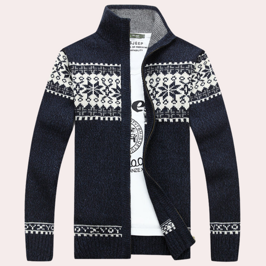 Flynn Men's Cardigan - front view