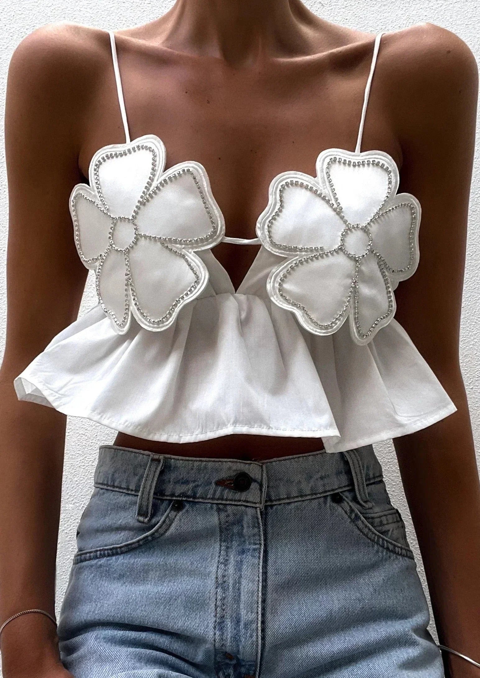 Iris Women's Floral Top - back view