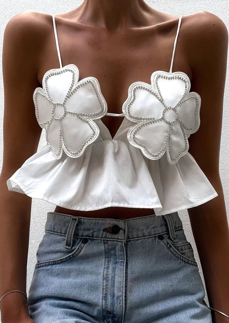 Iris Women's Floral Top - back view