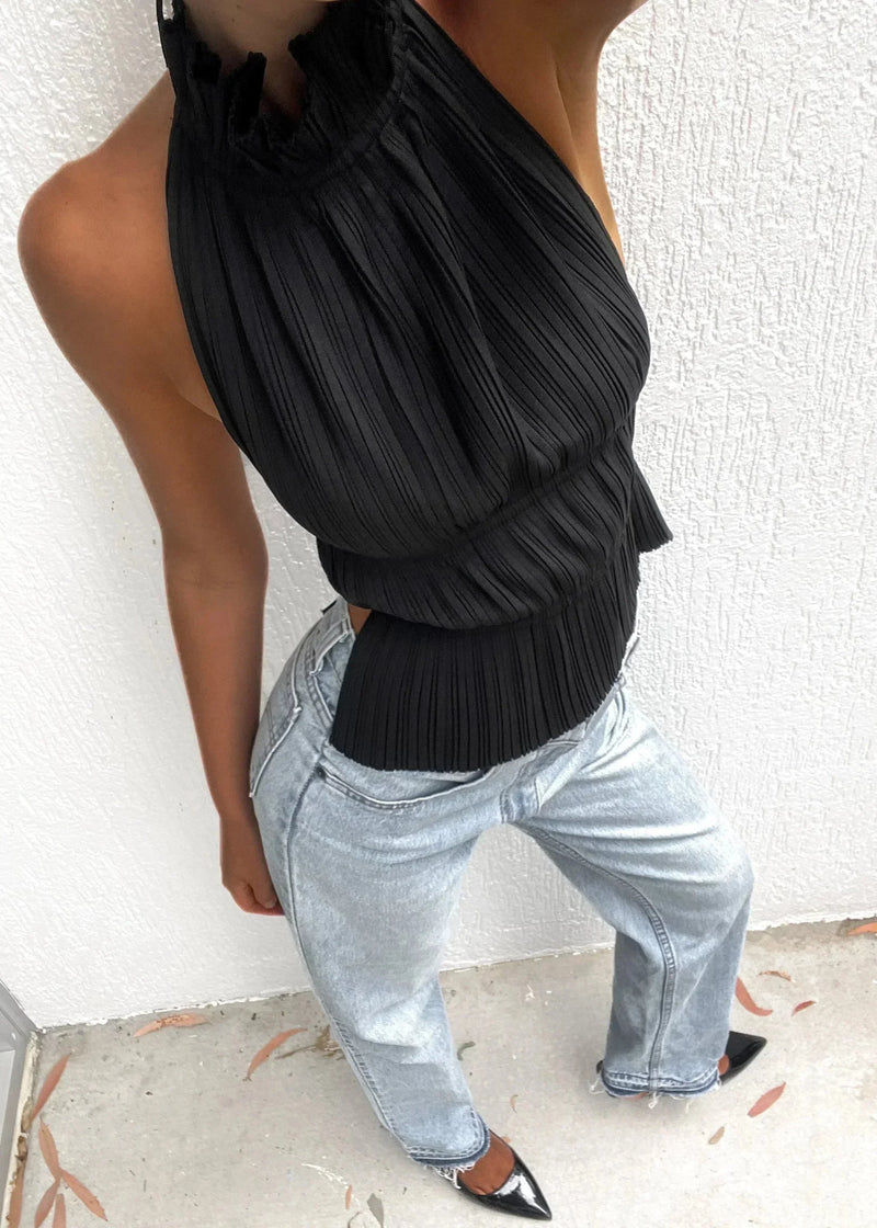 Esme Women's Pleated Top - shown in use