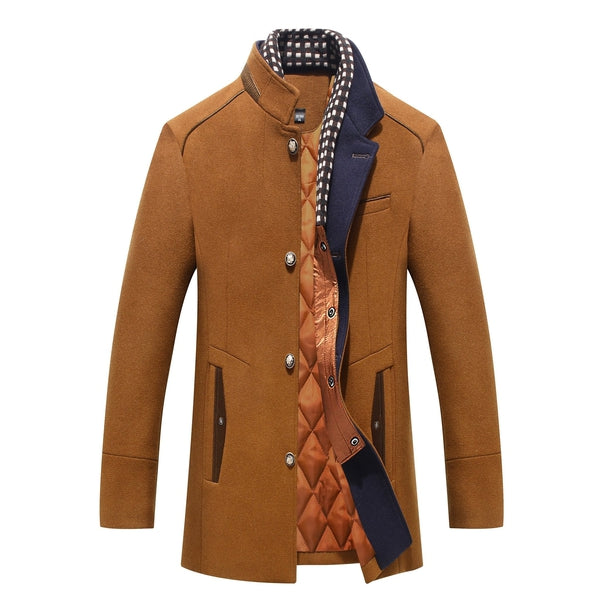 Soren Men's Coat | Button Front, Button