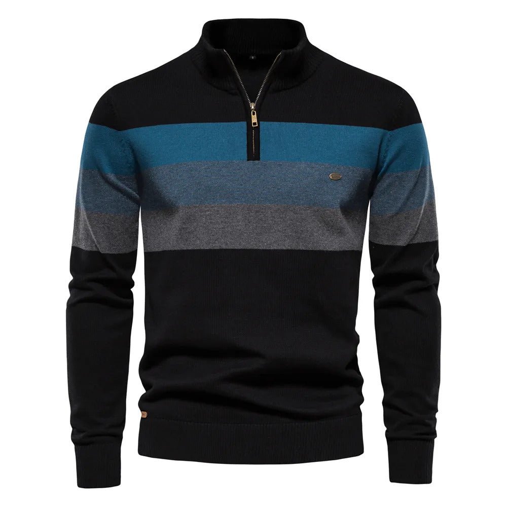 Theo Men's Striped Sweater - front view