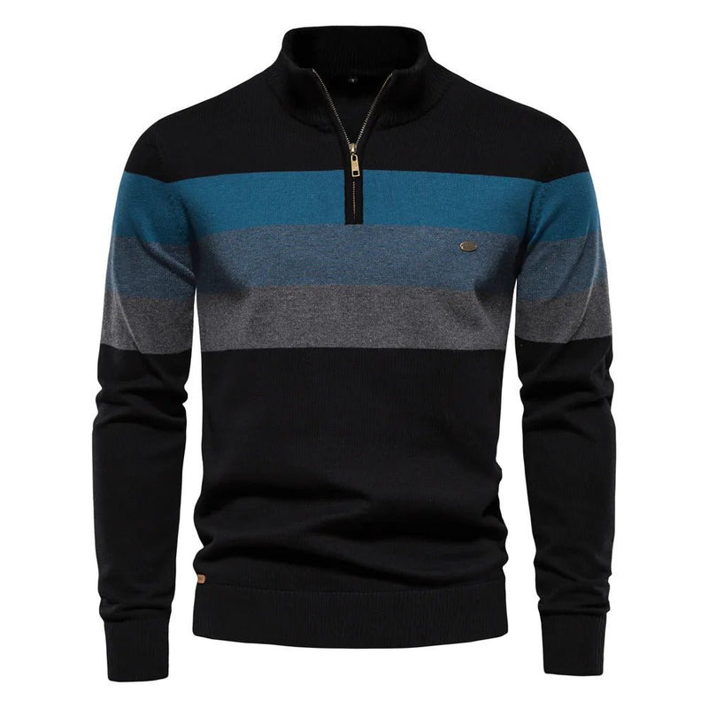 Theo Men's Striped Sweater - front view