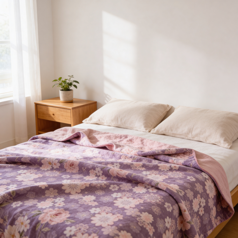 Reverie Floral Cotton Gauze Blanket | Cotton, Gauze Weave