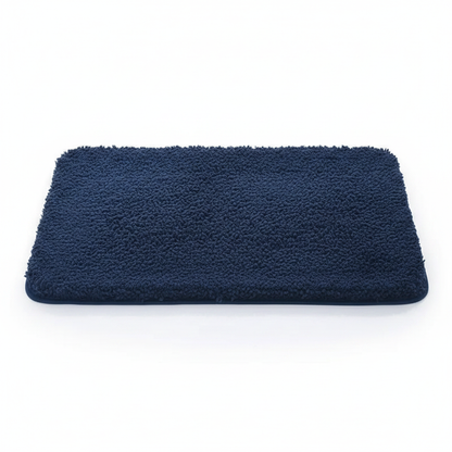 Fur & Plush Bath Rug - Blue