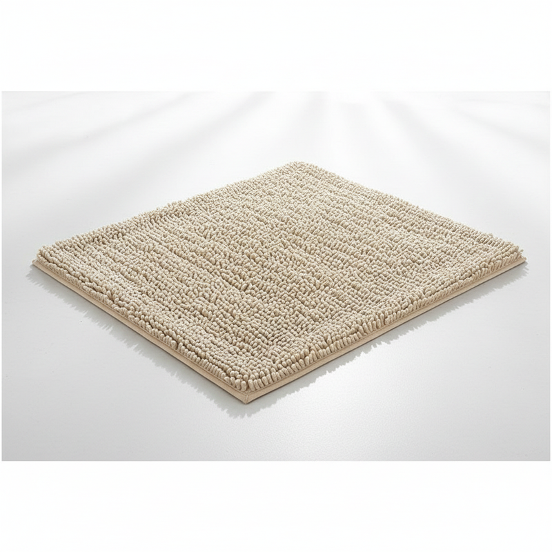 Plush Chenille Bath Mat | Non-Slip Absorbent, Comfort & Safety