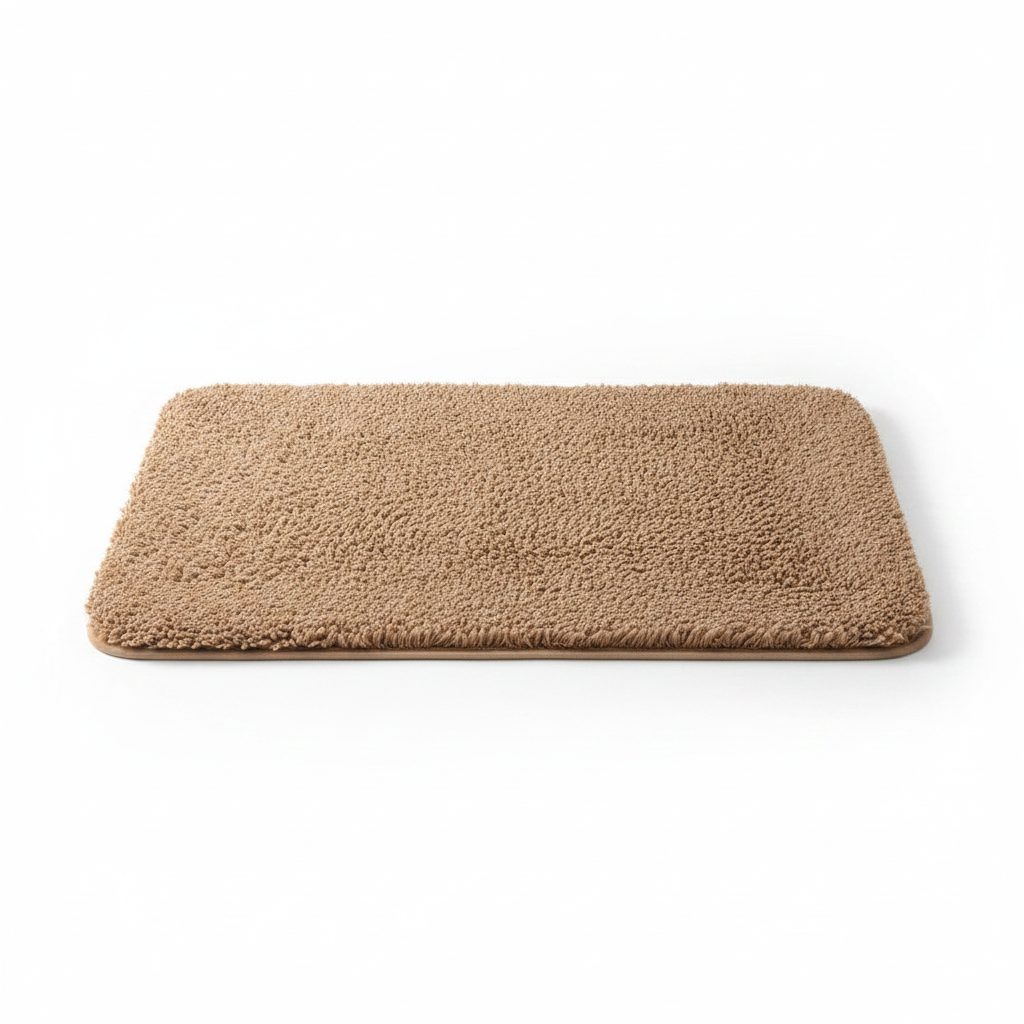 Fur & Plush Bath Rug - Camel