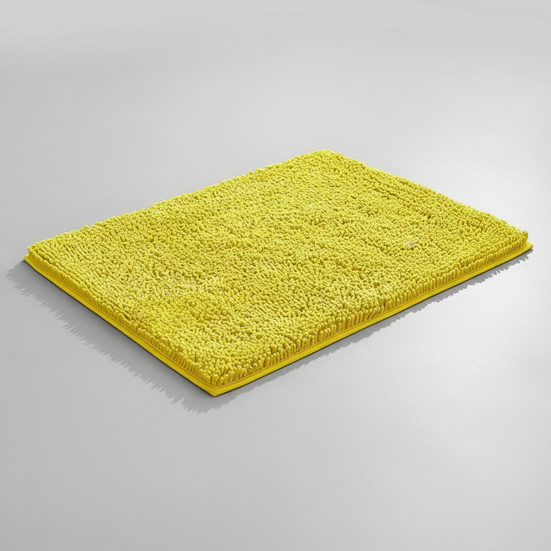 Plush Chenille Bath Mat - Yellow