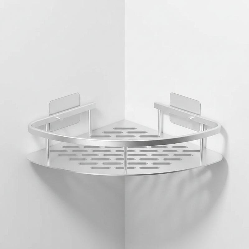 Aluma Curve Shower Caddy | Self-Adhesive Mount, Design