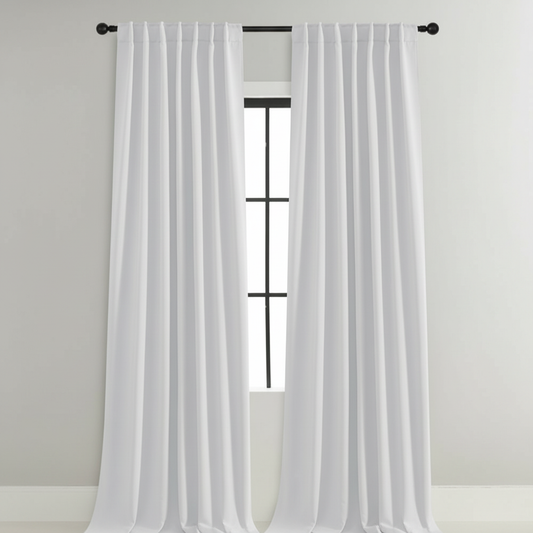 Noiréa thermal blackout curtain panel in White