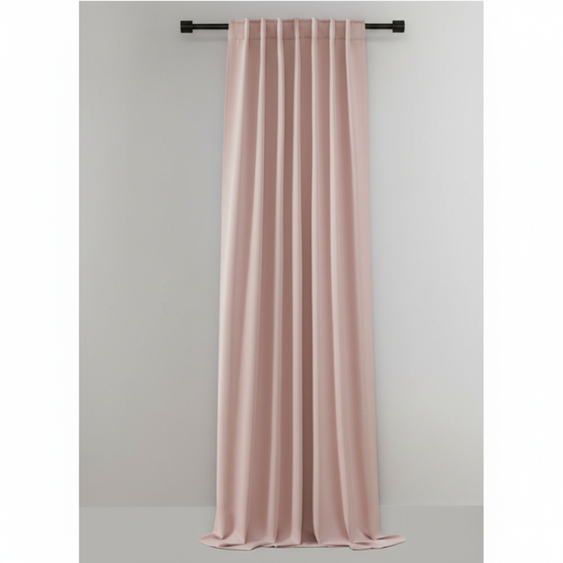 Noiréa thermal blackout curtain panel in Blush Pink
