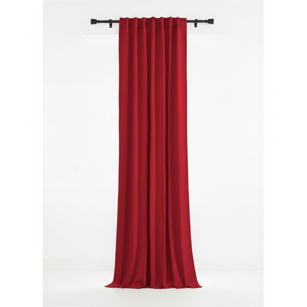 Noiréa thermal blackout curtain panel in Red
