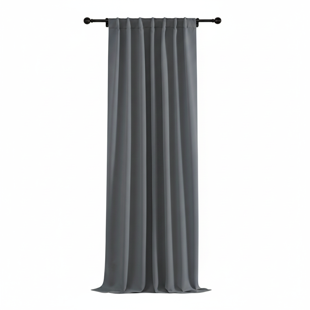 Noiréa thermal blackout curtain panel in Dark Grey