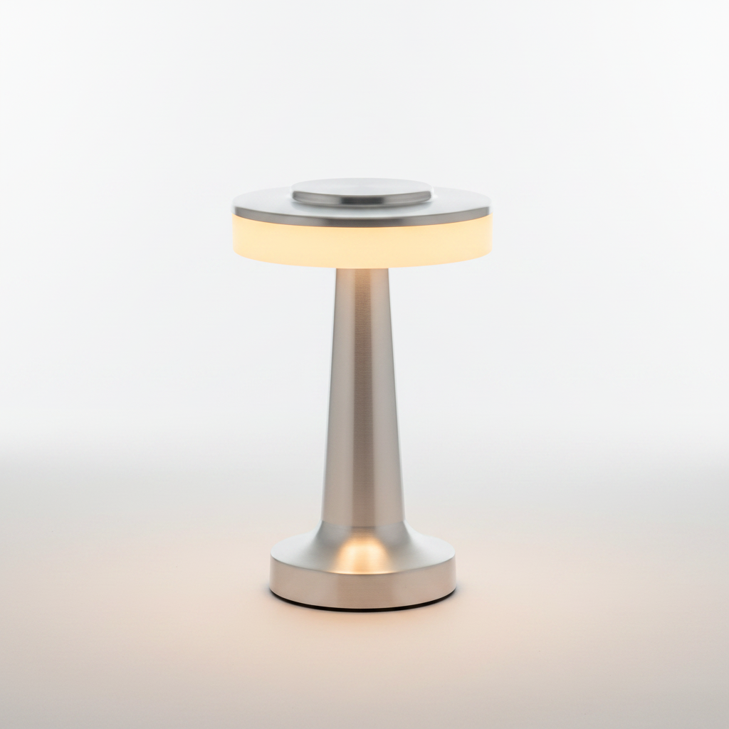 Aura Dome Cordless Table Lamp - Silver
