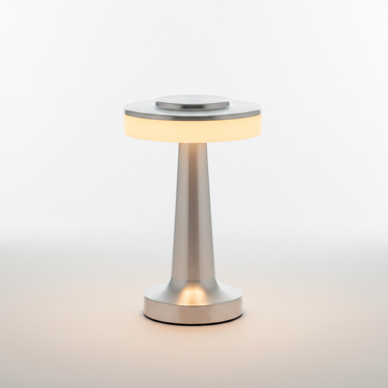Aura Dome Cordless Table Lamp - Silver