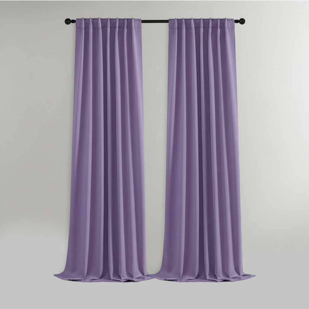 Noiréa thermal blackout curtain panel in Purple