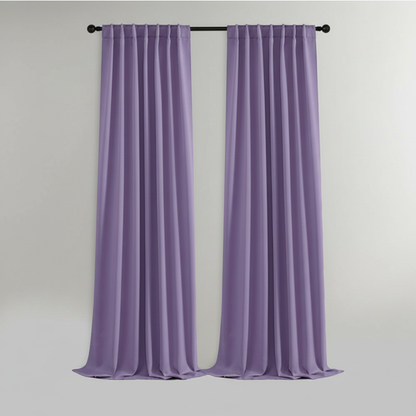 Noiréa thermal blackout curtain panel in Purple