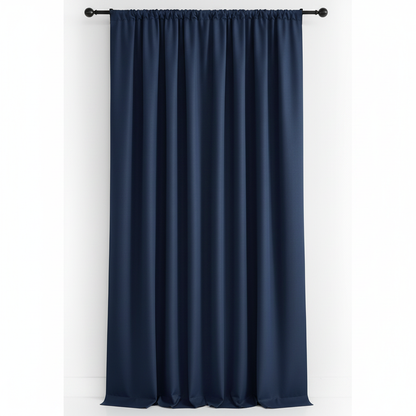 Noiréa thermal blackout curtain panel in Navy Blue