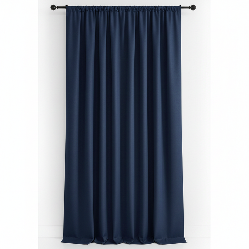 Noiréa thermal blackout curtain panel in Navy Blue