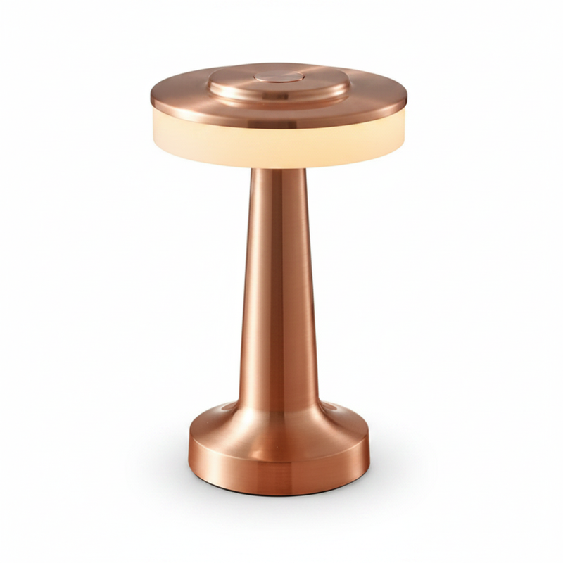 Aura Dome Cordless Table Lamp - Rose Gold