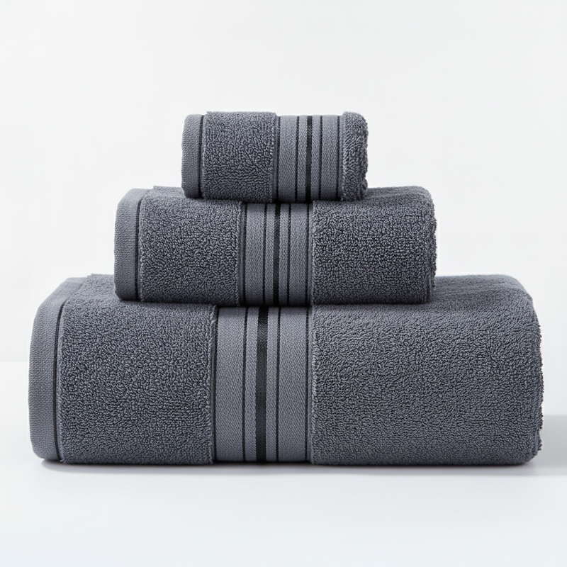 Cloud Comfort towel set dark gray 3 piece