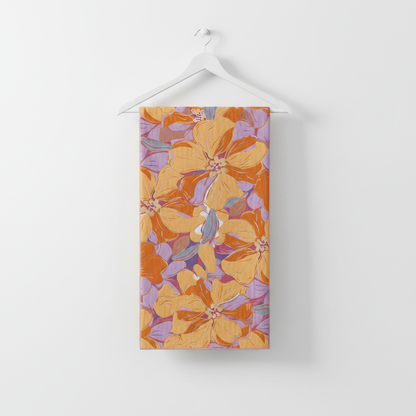 Microfiber Bath Towel | Floral, Quick-Dry