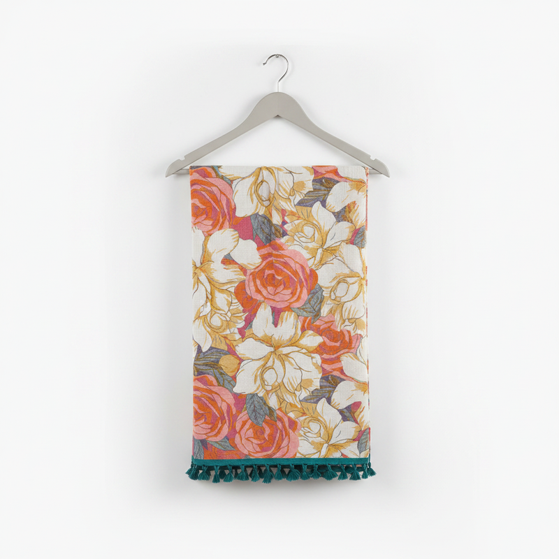 Cotton Gauze Bath Towel | Pastoral Rose