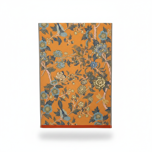 Reversible Cotton Bath Towel Hibiscus Orange