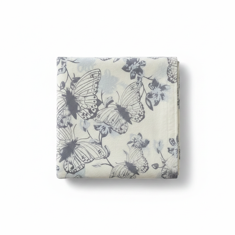 Patterned Cotton Bath Towel Butterfly Meadow