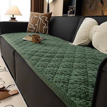 Pet-Proof Quilted Sofa Cover - Green Serenity