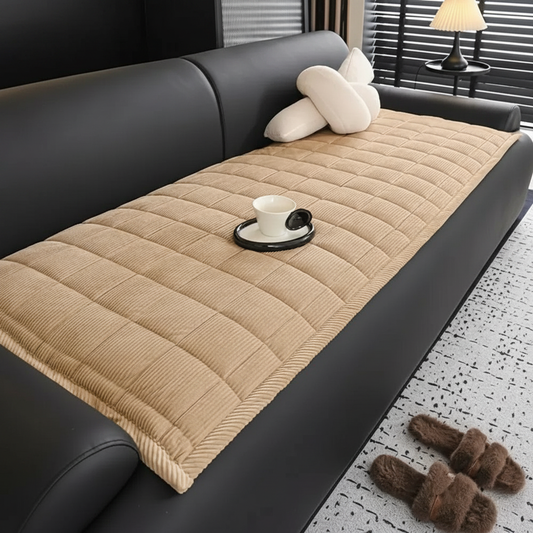 Metro Line Couch Cover Mat - Beige Haze
