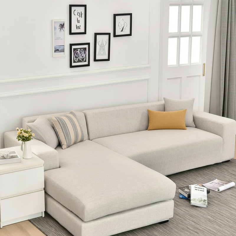 L-Shaped Cross Pattern Egg Shell Cover | Adaptable Slipcover, Non-Slip