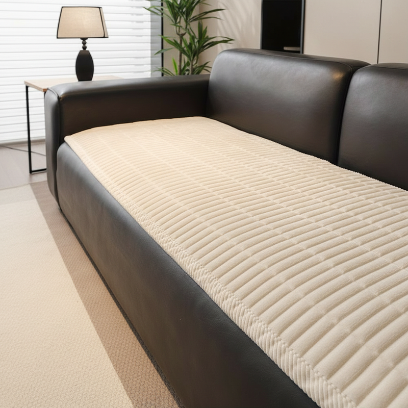 Cozy Quilted Couch Cushion Protector | Soft Microfiber, Stain Protection