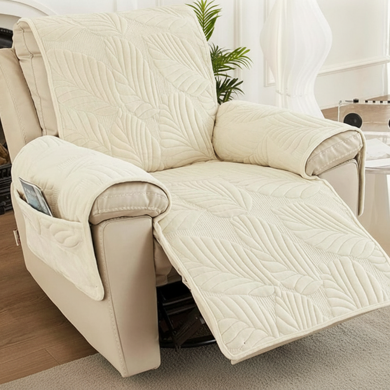 Verdant Recliner Chair Cover | Anti-Slip Backing, Stain Protection