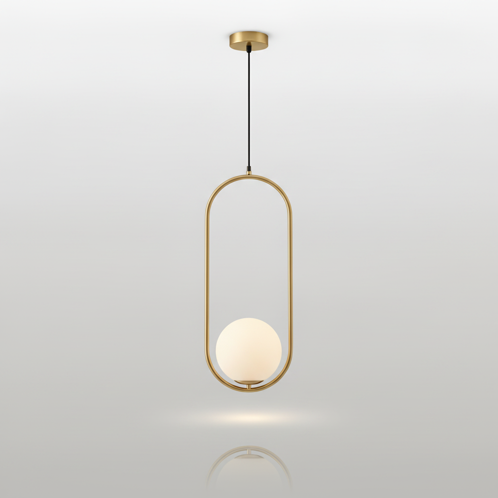 HausSphere pendant - gold finish studio packshot
