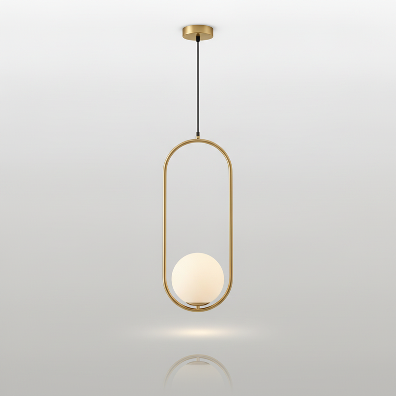 HausSphere pendant - gold finish studio packshot