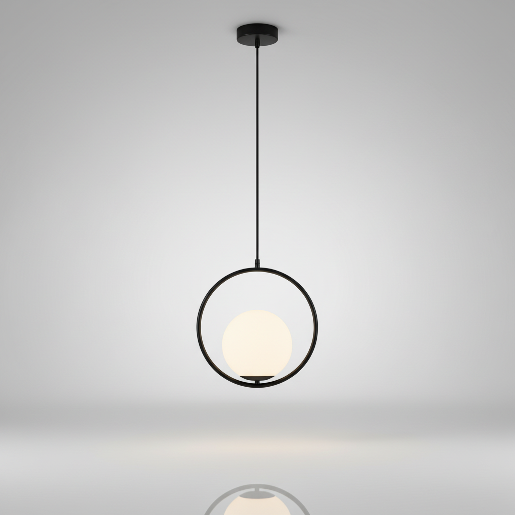 HausSphere pendant - black finish studio packshot