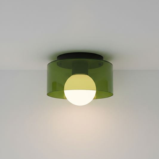 KildaLight Green flush mount studio packshot