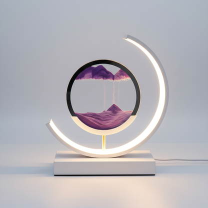 Sandlight quicksand lamp - purple sand studio packshot