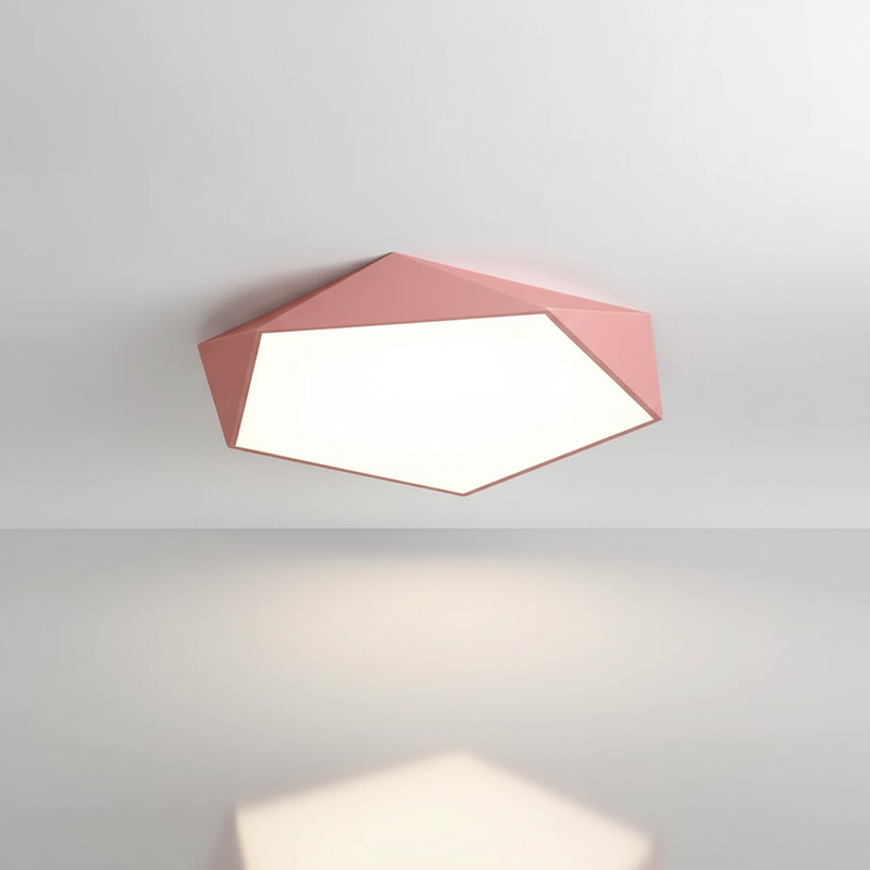 Geometra | Modern Elegant Flush Mount Ceiling Light Fixture