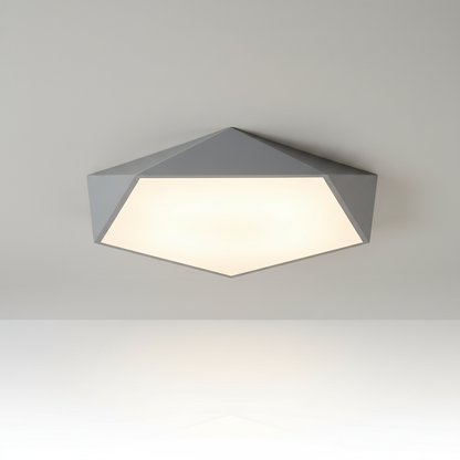 Geometra Flush Mount Ceiling Light - Grey