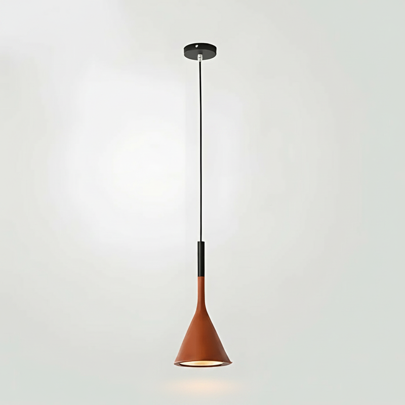 KaliyahGlow cone pendant - Burgundy studio packshot