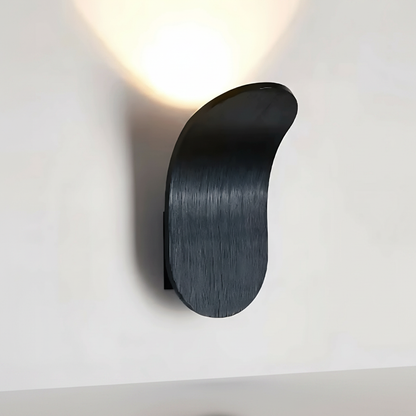 KallioLight black metal wall sconce studio packshot