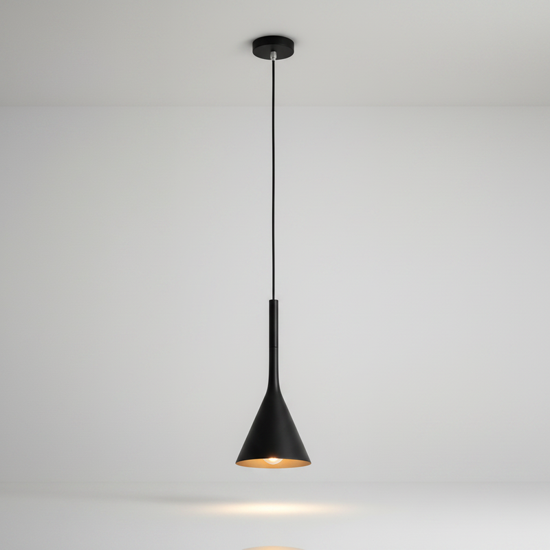 KaliyahGlow cone pendant - Black studio packshot