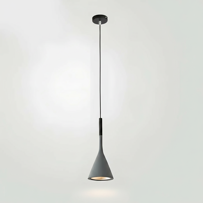 KaliyahGlow cone pendant - Grey studio packshot