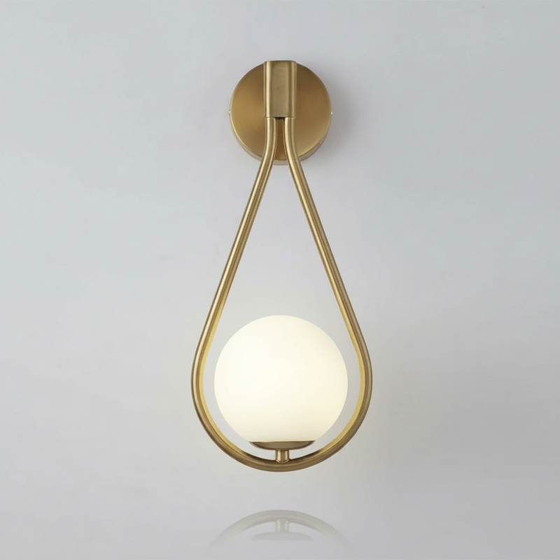 AquaSphere | Elegant Modern Teardrop Wall Sconce Light Fixture