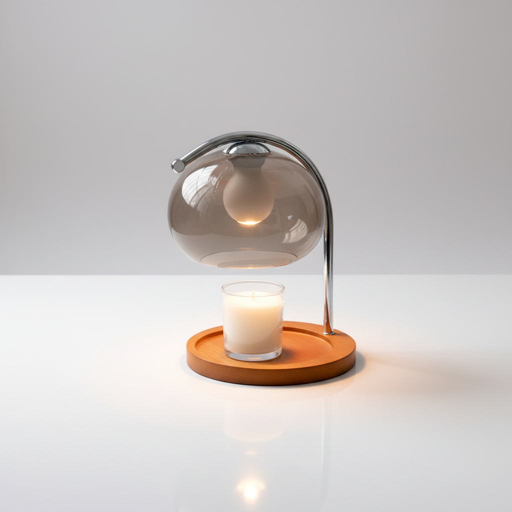 Lunara Candle Warmer Lamp - Smoke Gray