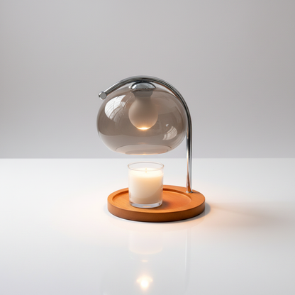 Lunara Candle Warmer Lamp - Smoke Gray