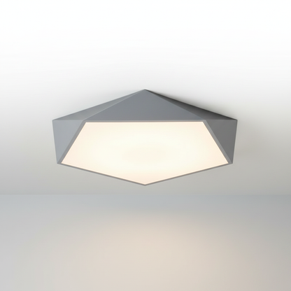 Skydor faceted ceiling light - Grey studio packshot