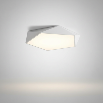 Skydor faceted ceiling light - White studio packshot